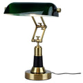 Technische titel in het Nederlands: **Moderne bureau lamp met glazen kap en verstelbare arm**
