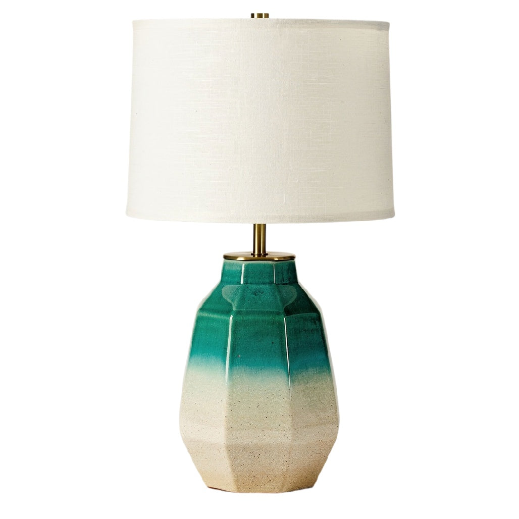 **Technische Titel in het Nederlands: Elegante Tafellamp met Turquoise Gradient**